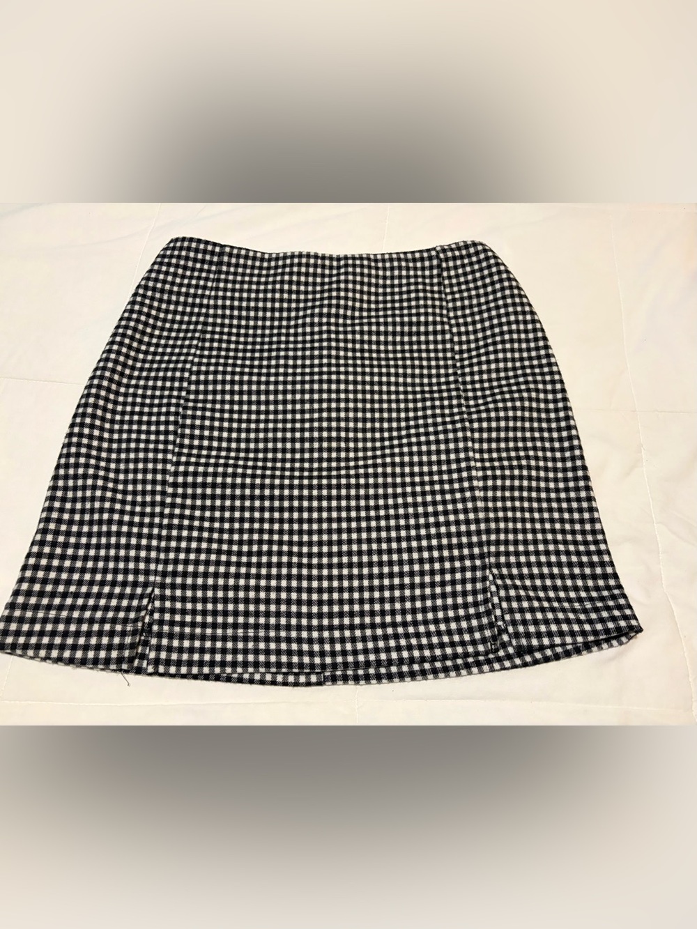 Black & White Gingham Women’s Skirt
